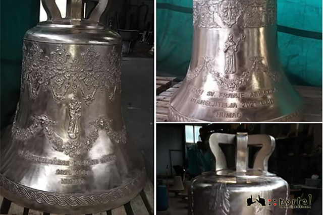 Crkva sv. Ante na Humcu dobiva nova tri zvona