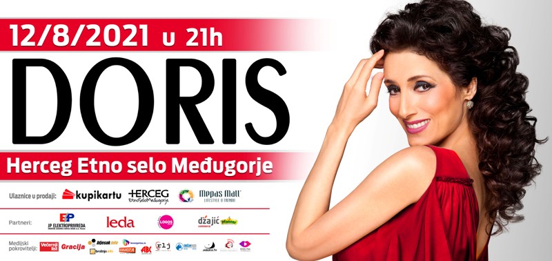 NAPOKON! Doris Dragović u Hercegovini – 12. kolovoza u Herceg Etno selu Međugorje