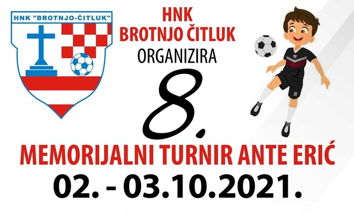 Na osmom „Memorijalu Ante Erić“ očekuje se najveći broj sudionika