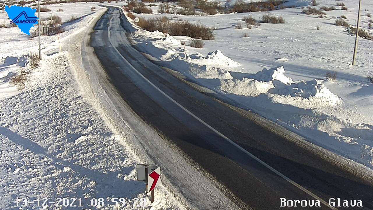 Zimski uvjeti na cestama u unutrašnjosti zemlje
