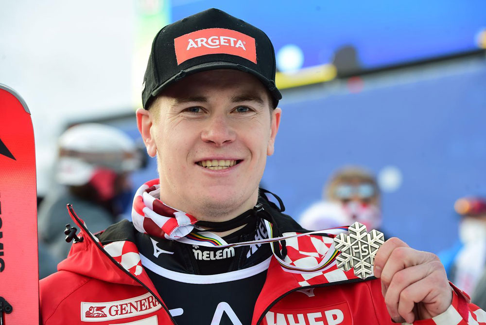 Filip Zubčić prvi put u karijeri na postolju u slalomu!