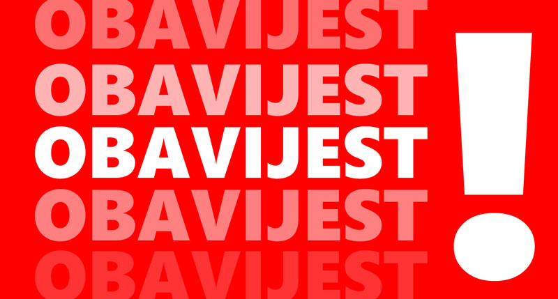 Važna obavijest za poslodavce i nezaposlene osobe!