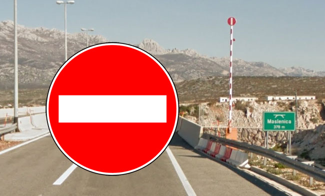 Bura donijela probleme u prometu: Autocesta zatvorena, obilazak preko Gračaca i Zatona Obrovačkog