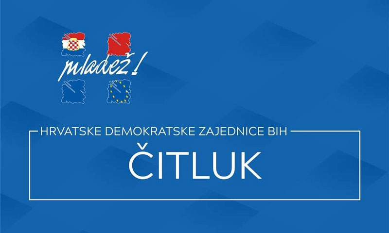 Marko Pervan novi predsjednik Mladeži HDZ BiH Čitluk