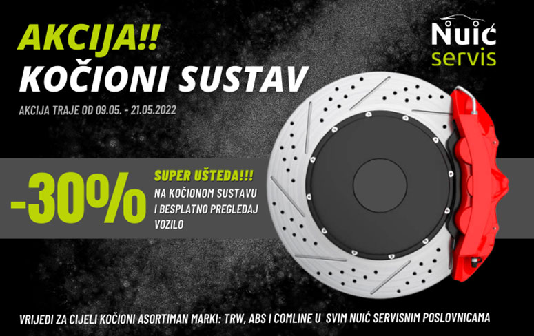 Akcija u NUIĆ servisima: Zaustavite svoje vozilo na vrijeme