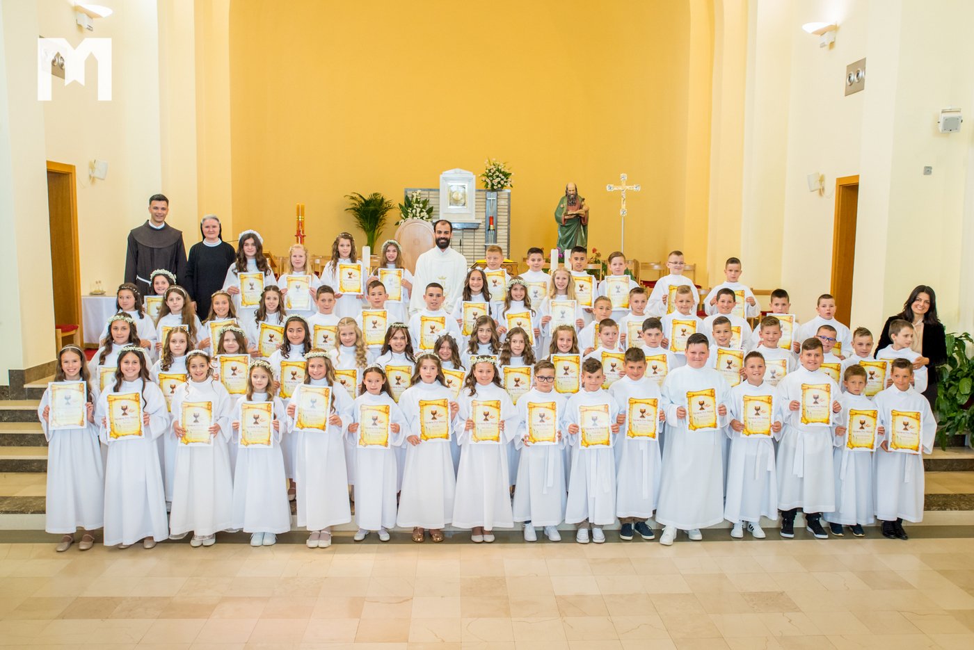 Sakrament prve svete pričesti u Međugorju primilo 30 dječaka i 30 djevojčica