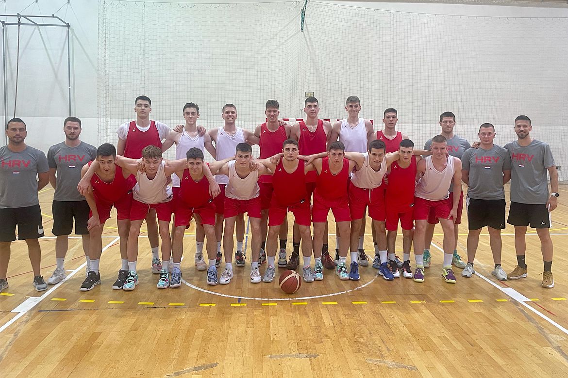Brotnjak Nikola Miletić na pripremama Muške juniorske reprezentacije Hrvatske