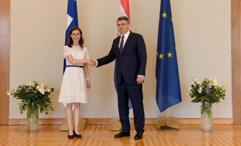 Milanović razgovarao s finskom premijerkom Marin: Očekujemo vašu podršku Hrvatima u BiH