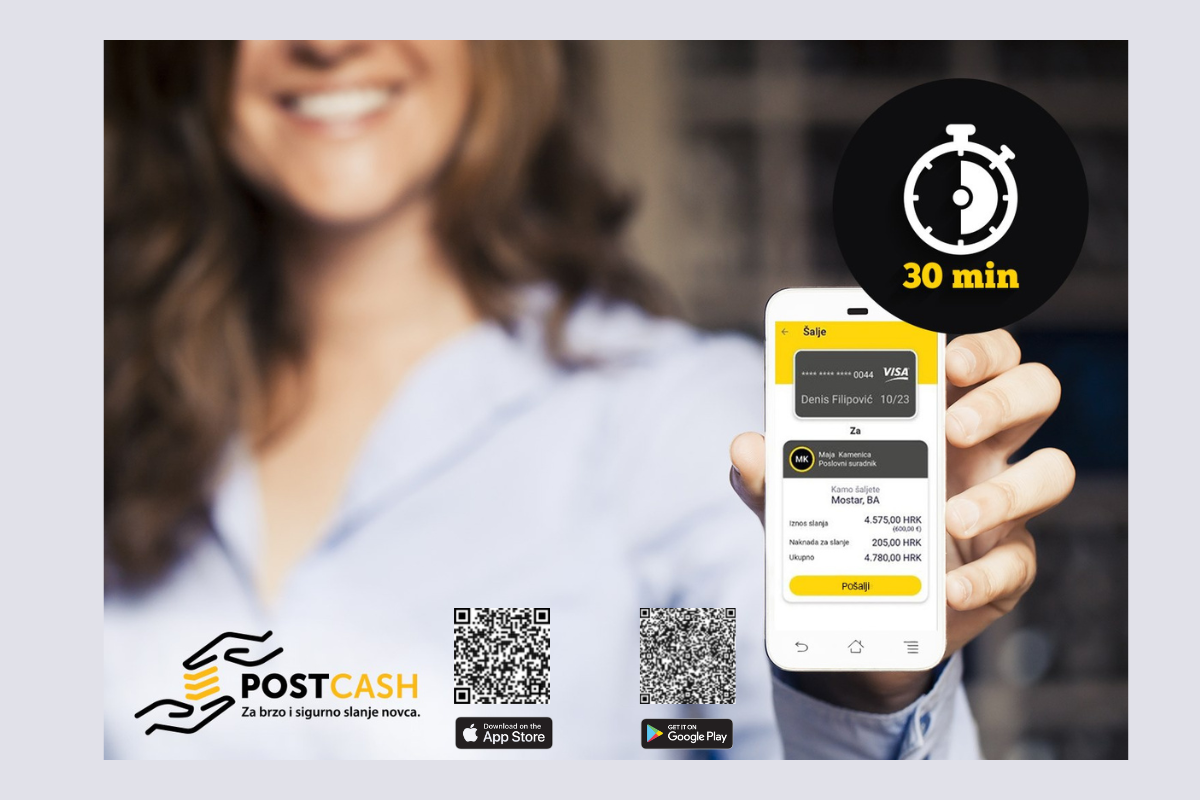 PostCash aplikacija – za siguran digitalni transfer novca iz EU