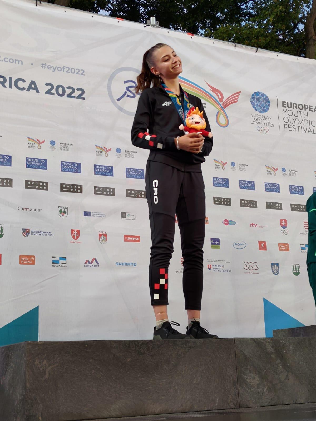Anna Ćurković osvojila srebrnu medalju na Europskom olimpijskom festivalu mladih