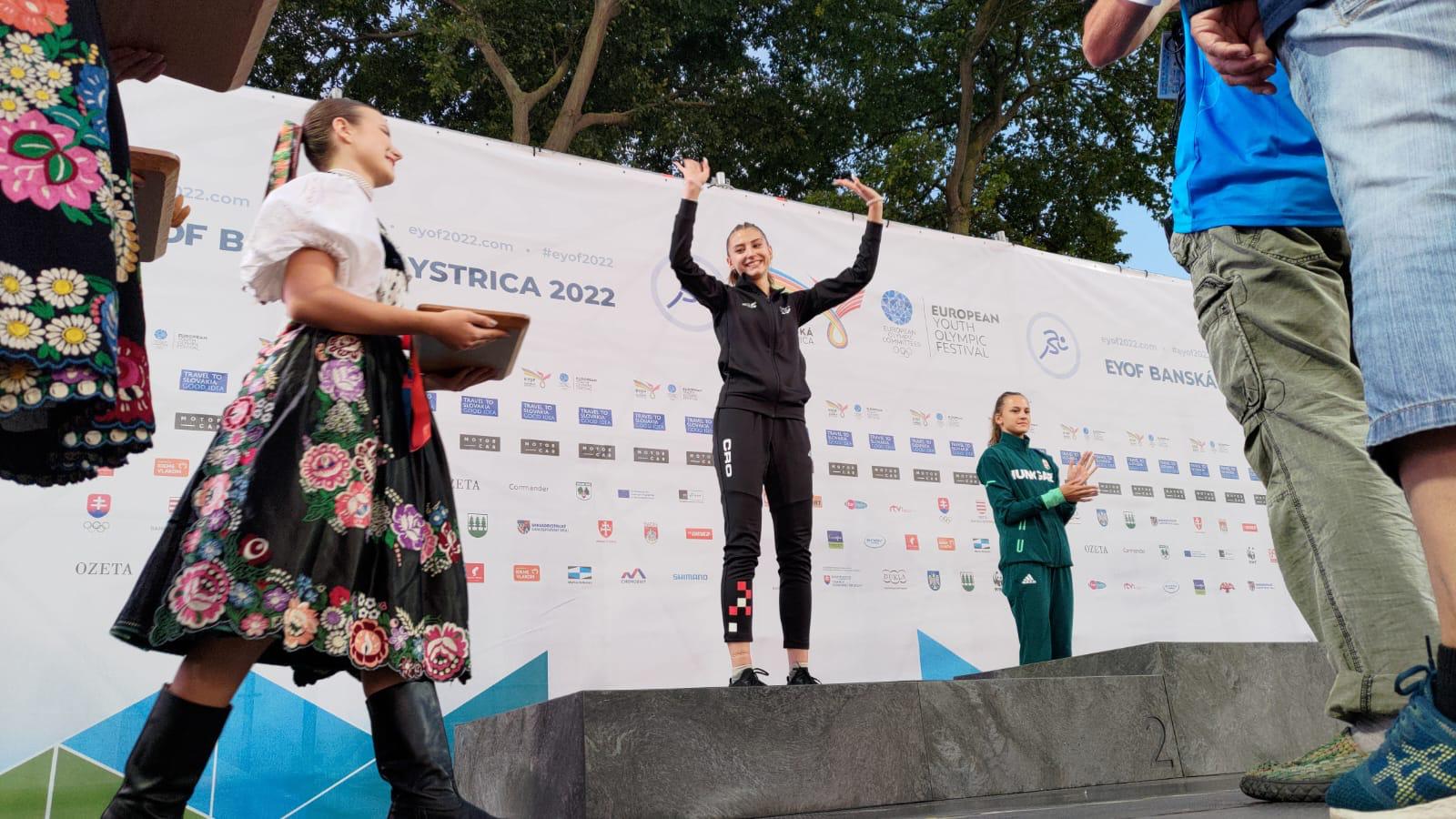 Anna Ćurković osvojila srebrnu medalju na Europskom olimpijskom festivalu mladih