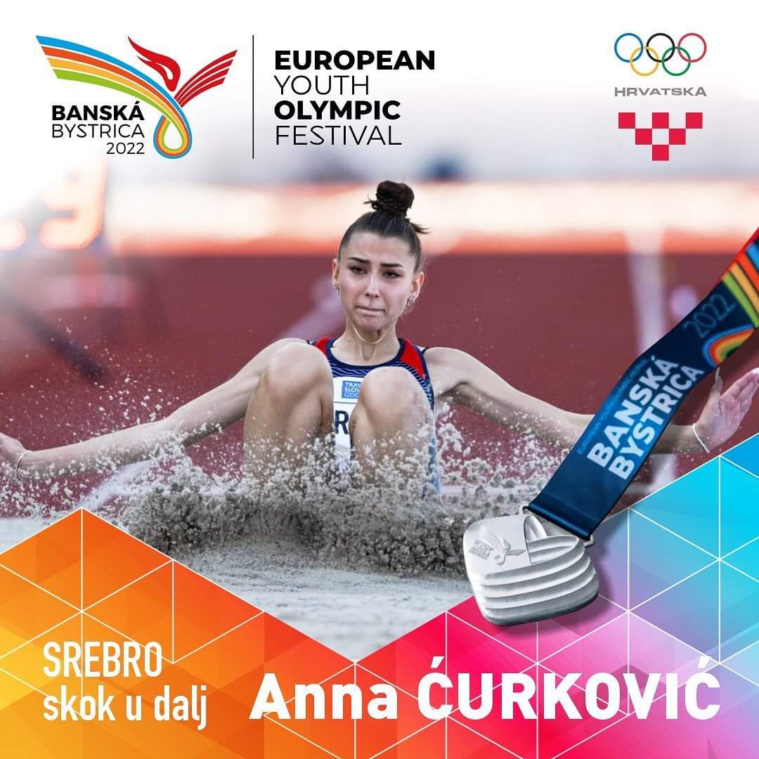 Anna Ćurković osvojila srebrnu medalju na Europskom olimpijskom festivalu mladih