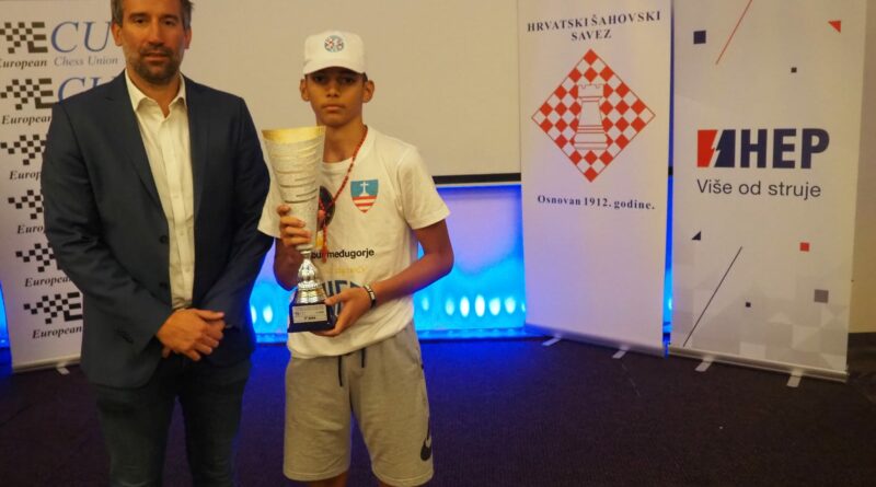 Borna Pehar osvojio treće mjesto na Europskom prvenstvu