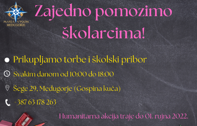 Humanitarna akcija “Zajedno pomozimo školarcima”