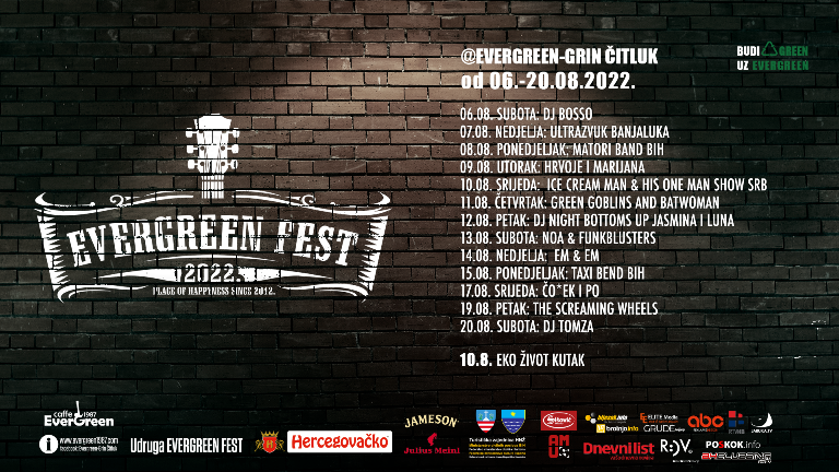 U tijeku je 11. izdanje Evergreen Festa 2022.