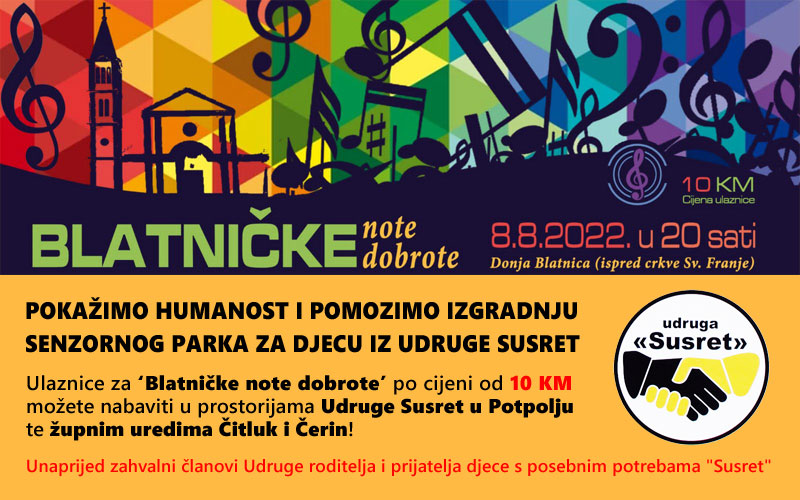 Pokažimo humanost i pomozimo izgradnju senzornog parka za djecu iz Udruge Susret