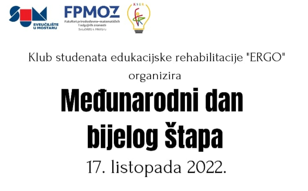 Obilježavanje Međunarodnog dana bijelog štapa u organizaciji Kluba “ERGO”