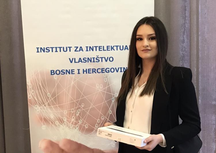Sara Čilić dobitnica nagrade Instituta za intelektualno vlasništvo BiH