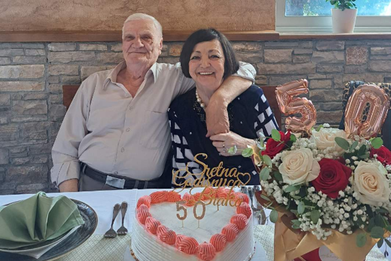 Anica i Cvijetko Brkić iz Blizanaca proslavili zlatni pir