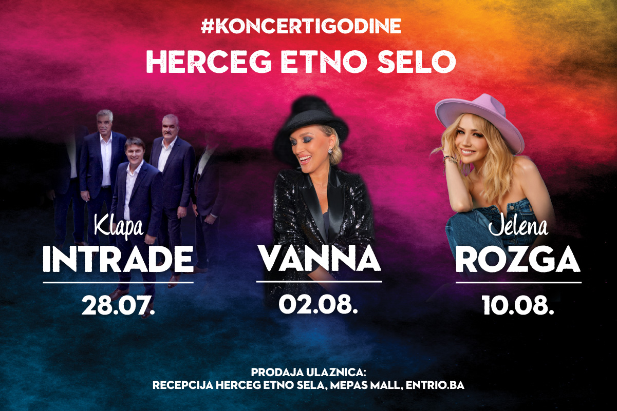 Klapa Intarde, Vanna i Rozga u Herceg Etno selu