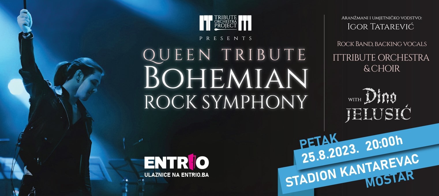 Simfonijski rock-spektakl QUEEN TRIBUTE: BOHEMIAN ROCK SYMPHONY stiže u Mostar i Sarajevo!