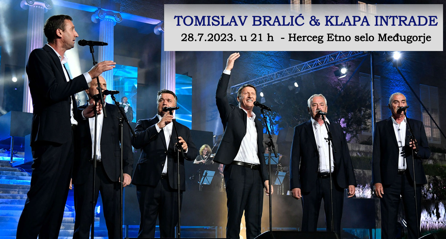 Tomislav Bralić i klapa Intrade uskoro u Međugorju!