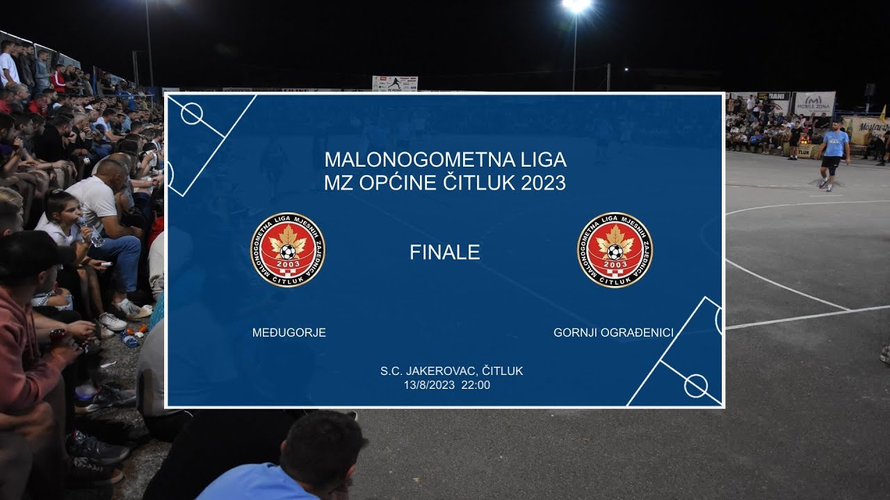 VIDEO: Pratite UŽIVO finale Malonogometne lige MZ Općine Čitluk – Brotnjo 2023.