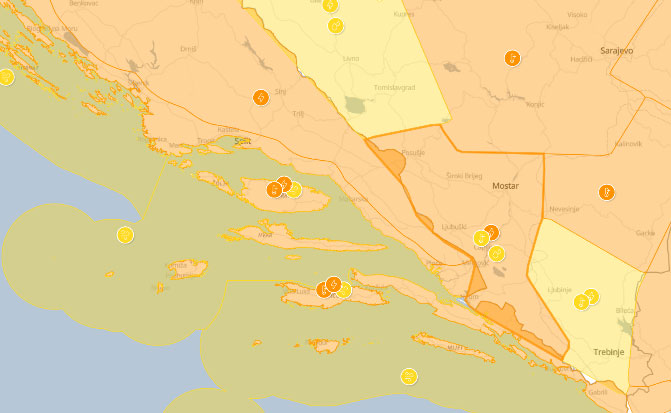 Izdano narančasto upozorenje: Kasno poslijepodne stiže promjena vremena
