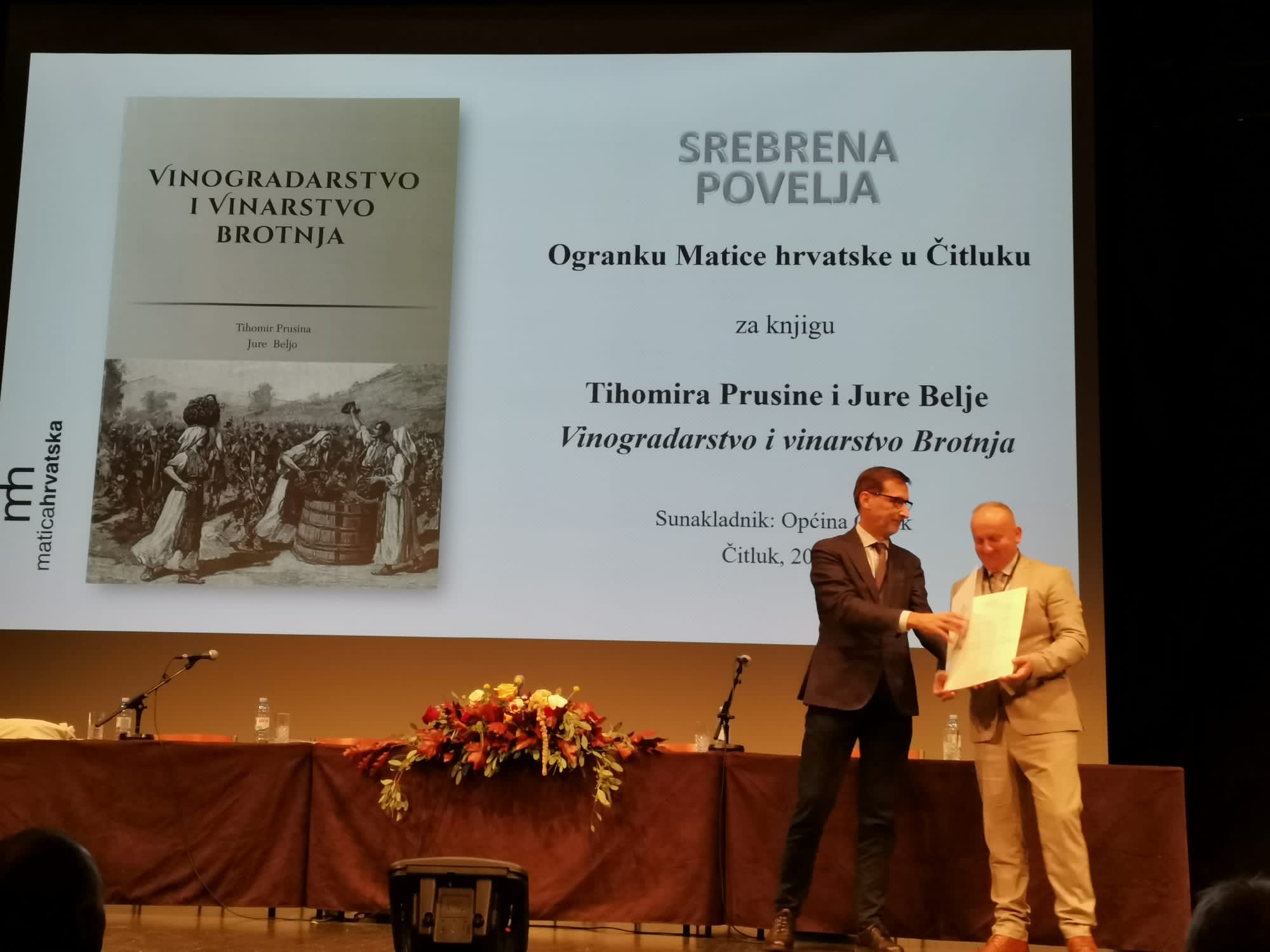 Zlatna i Srebrna povelja Matice hrvatske za nakladnička ostvarenja čitlučkog ogranka