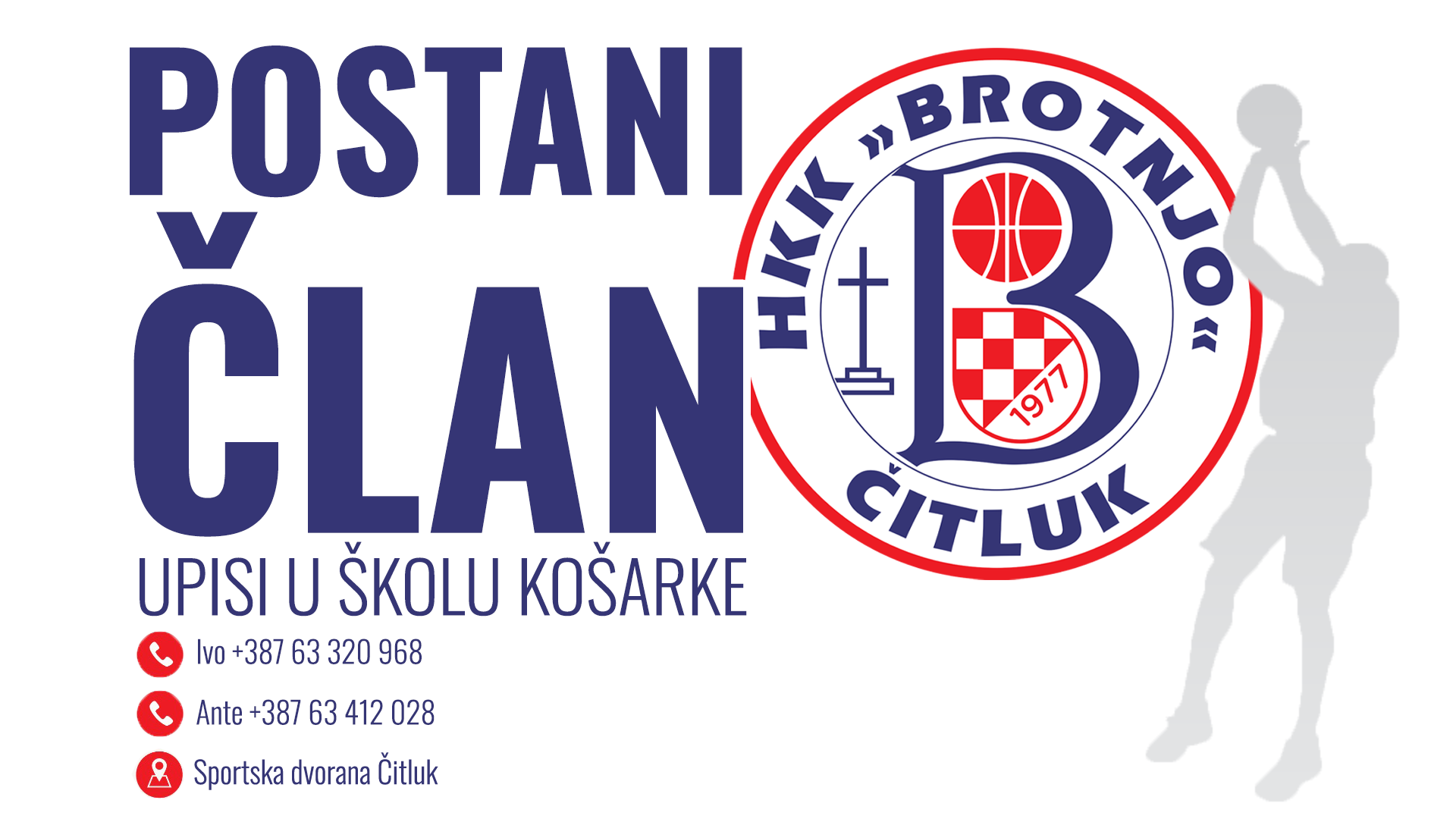 U tijeku upis novih članova u školu košarke HKK Brotnjo