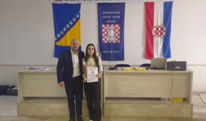 Ana Ostojić osvojila titulu najbolje šahistice Herceg- Bosne