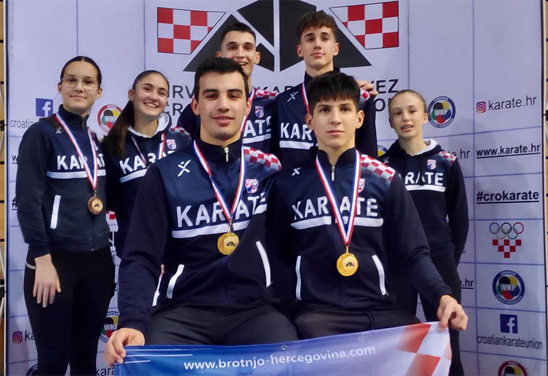 Uspješan nastup natjecatelja Karate kluba Brotnjo-Hercegovina na Kupu Hrvatske