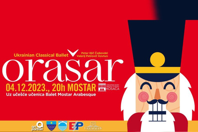 U prodaji još samo mali broj ulaznica za najpoznatiju i najprodavaniju baletnu predstavu „Orašar“ u Mostaru