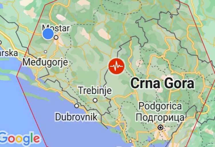 Vrlo jak potres na granici BiH i Crne Gore