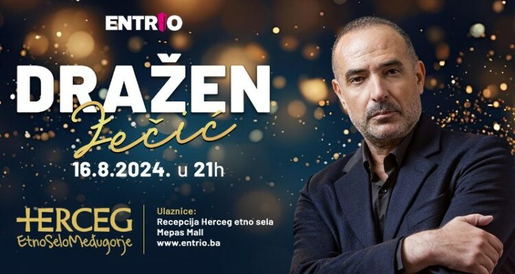 Kralj zabavne glazbe Dražen Zečić 16.8. pjeva u Međugorju!