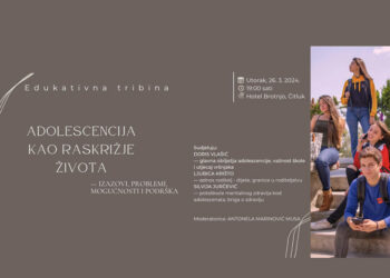 Edukativna tribina „Adolescencija kao raskrižje života“ 26. ožujka u Čitluku