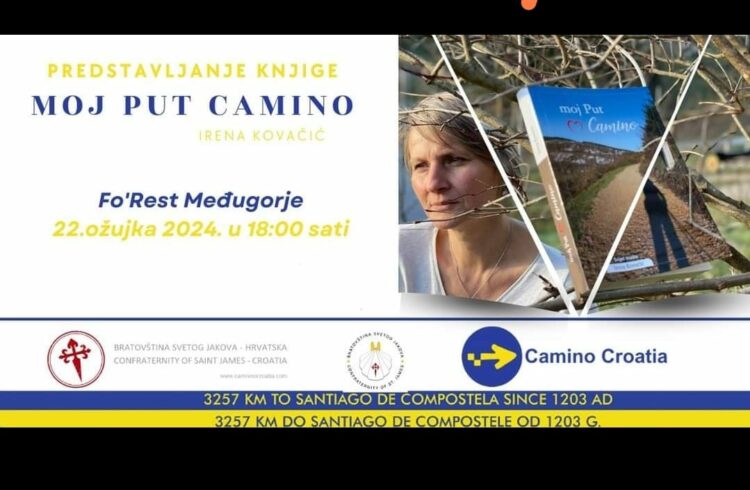 Promocija knjige “Moj put – Camino” u organizaciji Udruge “Bratovština Svetog Jakova”
