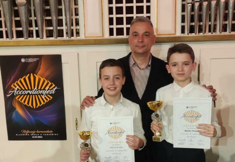 Prva dva mjesta učenicima Osnovne glazbene škole Brotnjo u Varaždinu