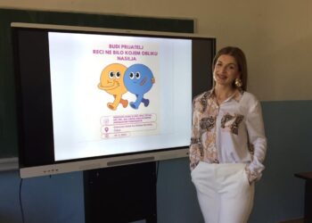 Održano predavanje za učenike sedmih razreda: Budi prijatelj, reci NE bilo kojem obliku nasilja