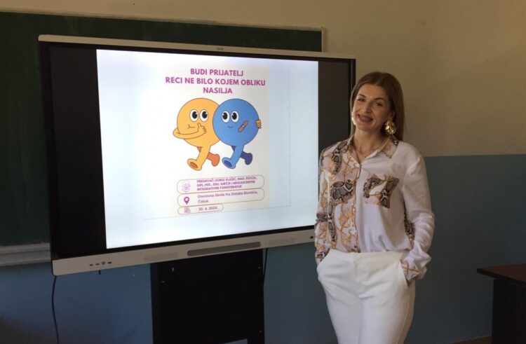 Održano predavanje za učenike sedmih razreda: Budi prijatelj, reci NE bilo kojem obliku nasilja