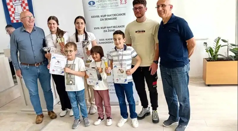 Vrlo dobri nastupi kadeta ŠK Brotnjo na kadetskom prvenstvu Šahovskog saveza Herceg-Bosne