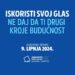 Objava biračima za izbore za članove u Europski parlament iz Republike Hrvatske