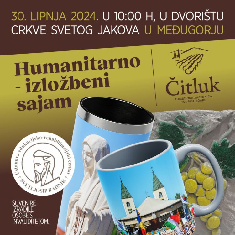 U nedjelju posjetite humantarno-izložbeni štand u Međugorju
