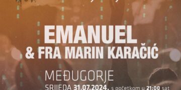Koncert grupe Emanuel i fra Marina Karačića večeras s početkom u 21 sat