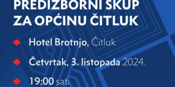 Najavljujemo: 3. listopada završni predizborni skup OO HDZ BiH Čitluk