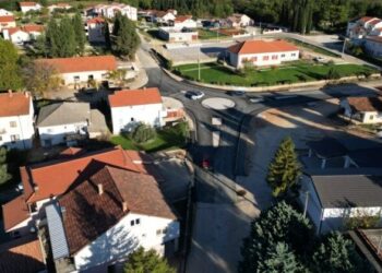 Asfaltiran kružni tok u Donjoj Blatnici