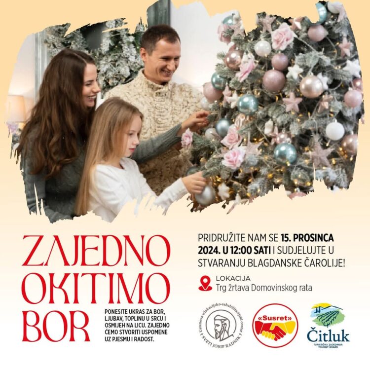 Zajedničko kićenje bora u Čitluku