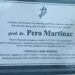 Preminuo prof. dr. Pero Martinac