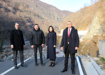 Predsjednica Buhač i ministar Bevanda obišli radove na regionalnim prometnicama na prostoru Konjica i Jablanice