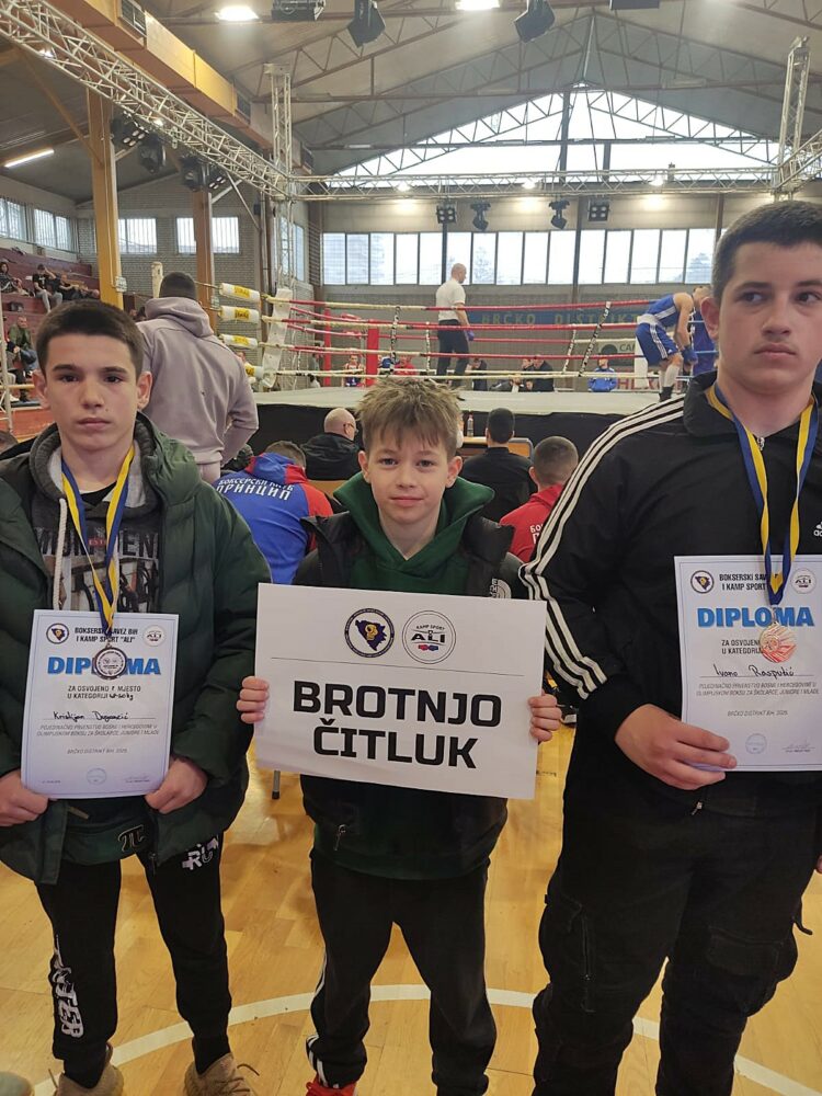 Zlato i dva srebra za Brotnjo na Državnom prvenstvu u boksu